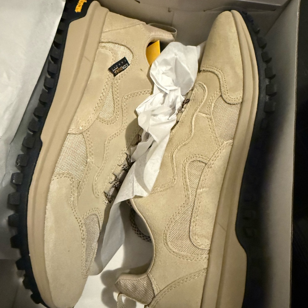 Brandblack Beige and Black Men's Sneakers